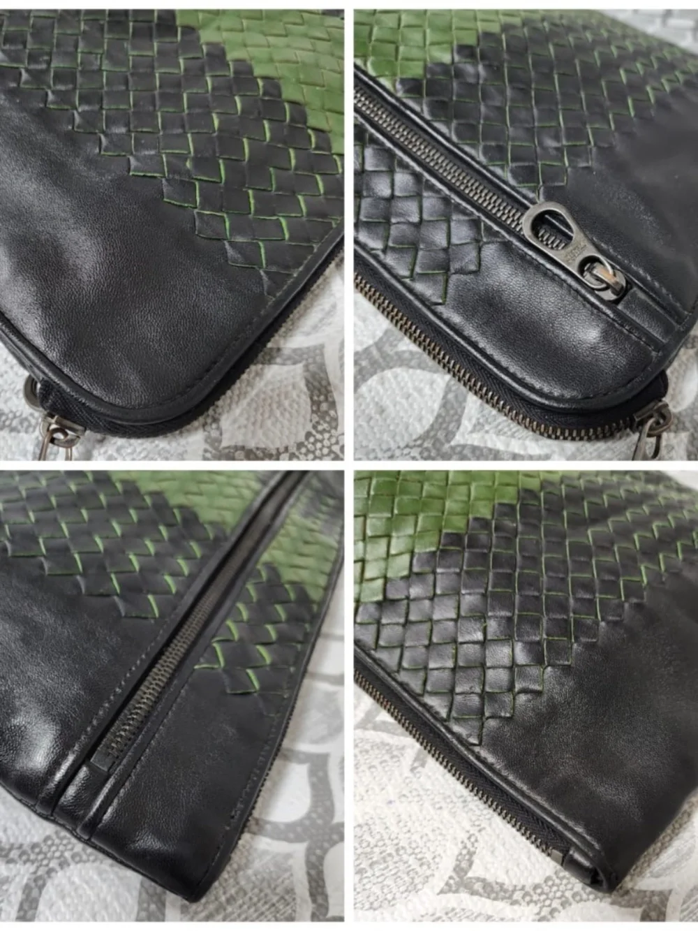 Authentic This authentic Bottega Veneta Intrecciato Vintage Intrecciato Clutch B
